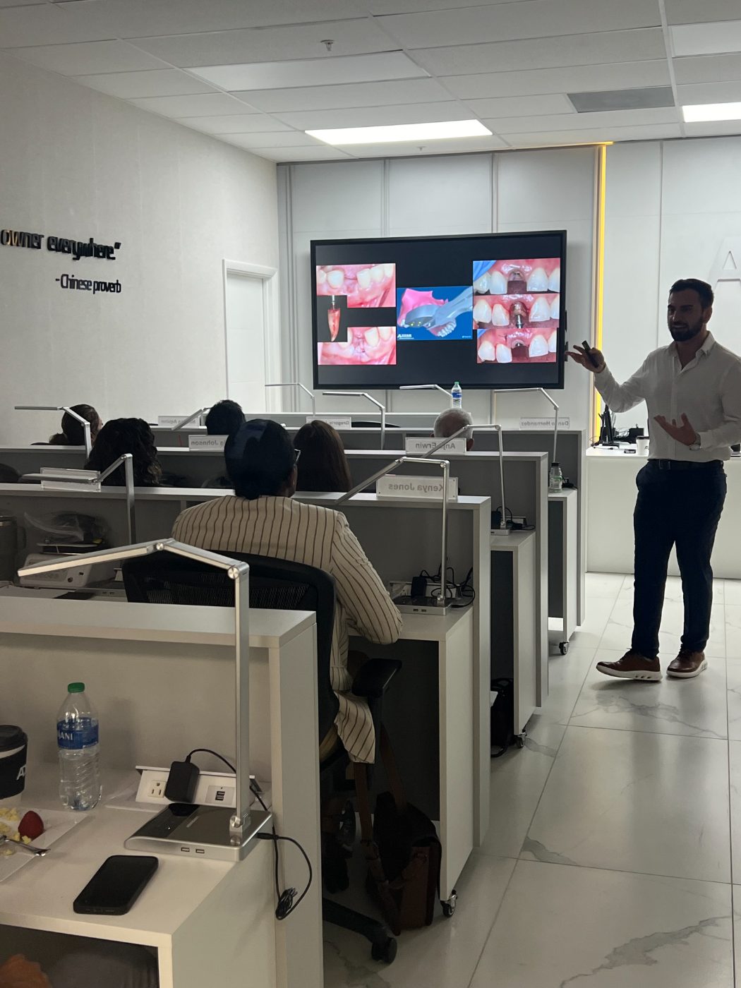 Live patient procedure with faculty support
